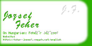 jozsef feher business card